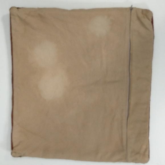 Four Carpet Woven Vintage Pillow Cases Coordinating Set Natural Fiber Zip Casing - Picture 3 of 16